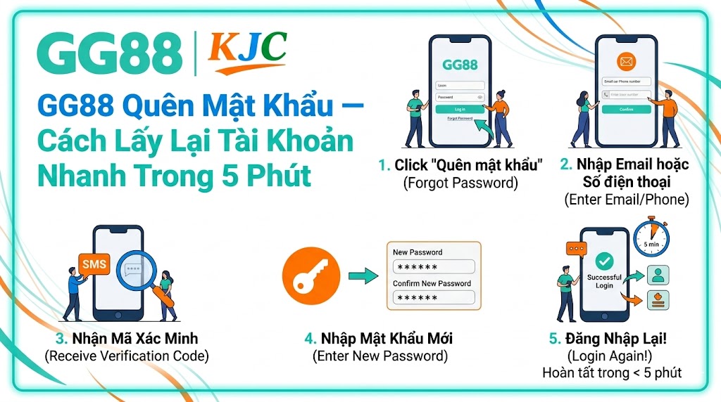GG88 Quên Mật Khẩu — Cách Lấy Lại Tài Khoản Nhanh Trong 5 Phút